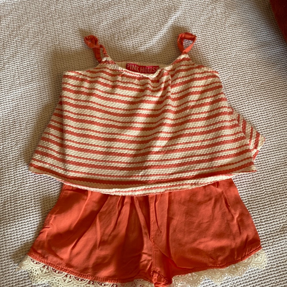 Pink House one piece short set